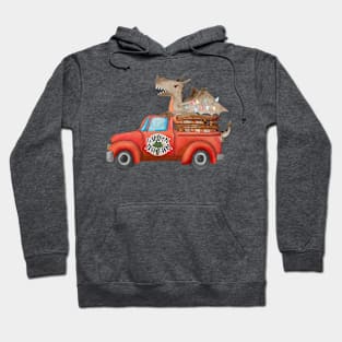 Dragon Christmas Tree Farm Hoodie